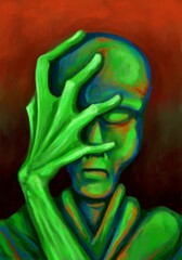 Alien creature, sketch - digital painting  © neurostructure