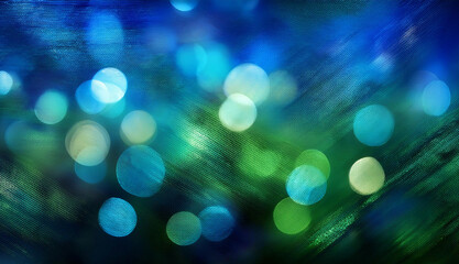 Obraz premium abstract green and blue background texture from a photo effect (bokeh) with brush strokes
