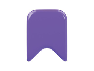Book mark icon 3d render illustration