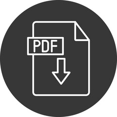 Obraz premium Download PDF Vector Icon Design