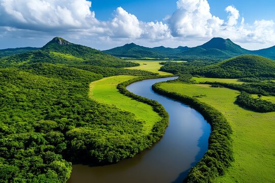 Nature reserve, rewilding efforts, ecosystem restoration work to bring back native species and natural balance
