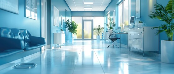 Clean, Modern, and Well-Lit Office Hallway