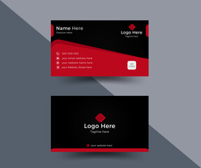 Simple and modern abstract creative clean Corporate Business Card Layout template