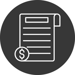 Paycheck Vector Icon Design