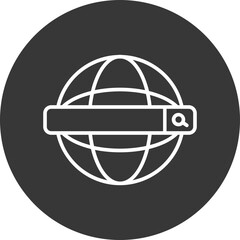 Web Search Engine Vector Icon Design