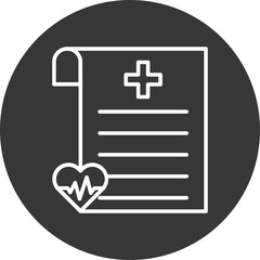 Obraz premium Health Graph Vector Icon Design