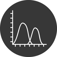 Wave Chart Vector Icon Design