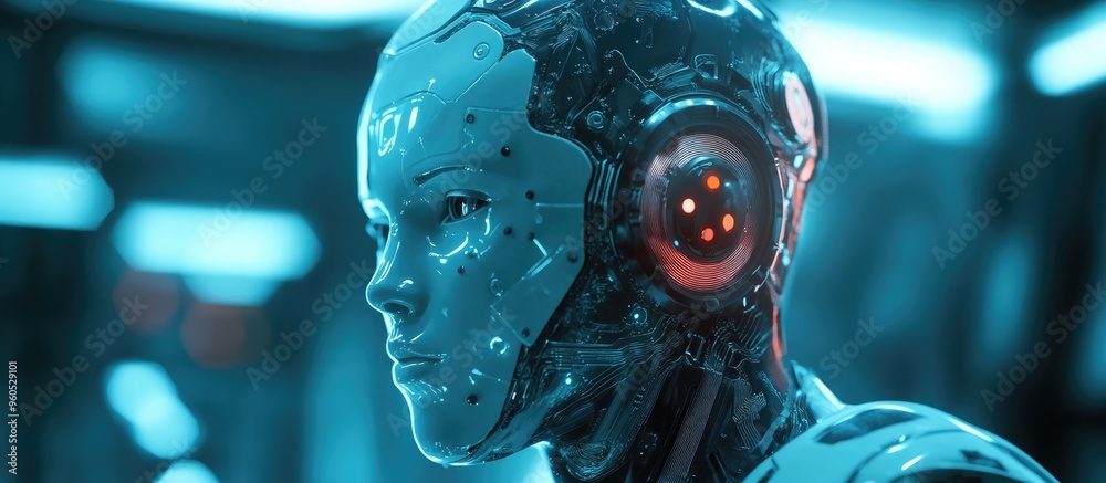 Poster ai concepts a visual exploration of future technologies through toned 3d rendered graphics