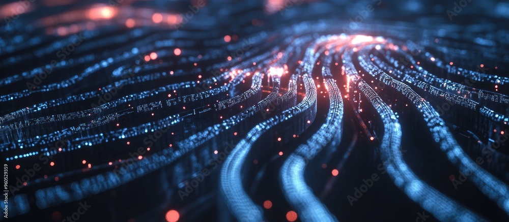 Aufkleber abstract representation of artificial intelligence technology oriented web backdrop virtual concept 
