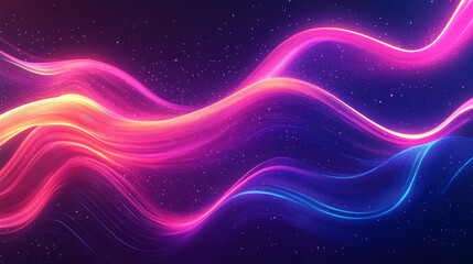 Obraz premium abstract background with glowing waves 