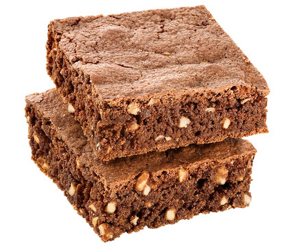 peda&ccedil;os de brownie isolado em fundo transparente