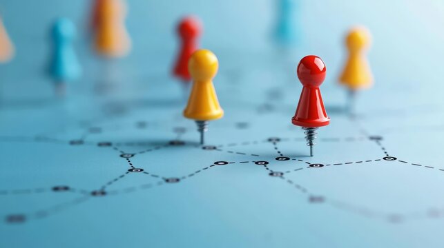 Business plan roadmap with milestones and goals, concept of business growth strategy