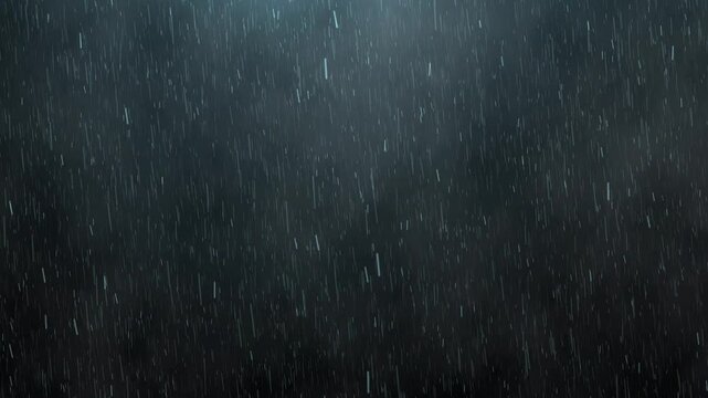 Abstract fog, storm with rain, thunder, overlay background. 4K