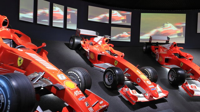  Ferrari rossa F1 ,  Museo Ferrari Maranello 4 gennaio 2024