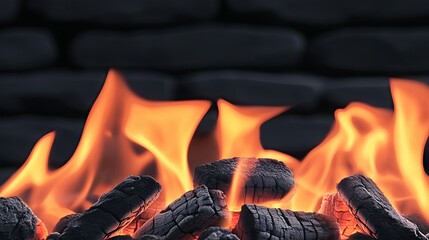 Dynamic sparks and burning embers create an abstract display of vibrant orange colors on a dark backdrop