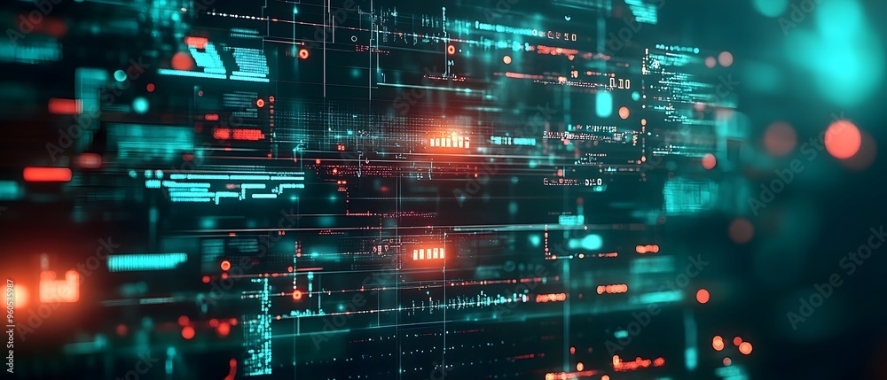 Poster cutting edge ai powered healthcare system featuring dynamic and interactive data visualizations symb