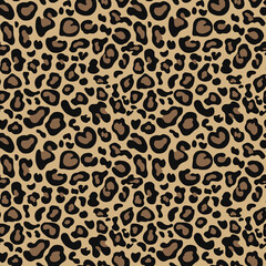 leopard design vector print seamless fashionable, stylish pattern for clothes, paper, fabric