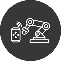 Robot Arm Vector Icon Design