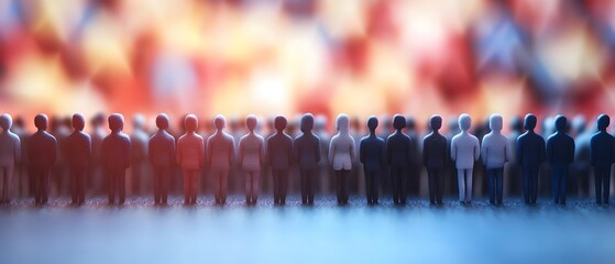 photographic concept depicting a diverse crowd of people gathered together symbolizing the importance of voter turnout citizenship and active engagement in the democratic process