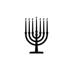 Menorah sign. Vector illustration