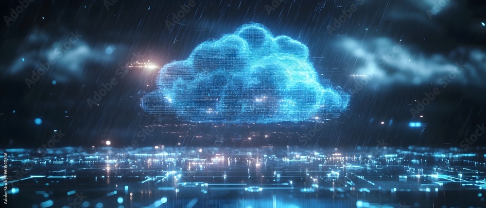 Poster futuristic ai powered weather prediction system with holographic displays real time updates and adva