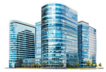 PNG Modern glass office building architecture