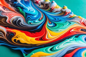 random fluid acrylic paint texture background