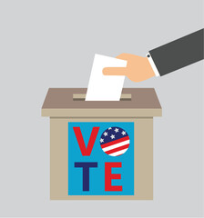 your vote matters, voting, election day, vector design