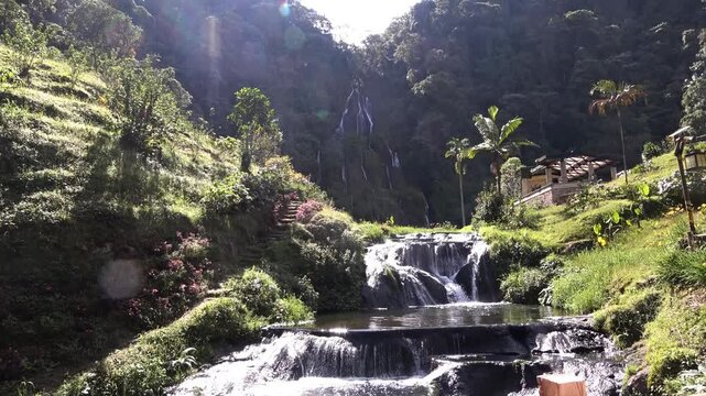 Cascada de los termales de santa rosa de cabal