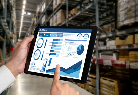 Business data dashboard provide business intelligence analytic for marketing strategy planning snugly with big data set to analyze customer demands and foreseeing business future - Powered by Adobe