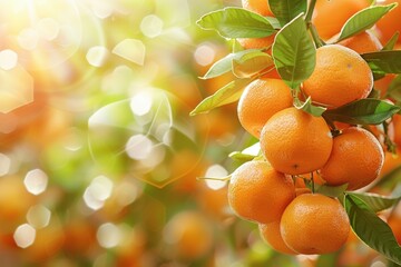 Orange Border. Mandarin Orange with Border Design on Chinese New Year Background