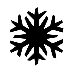 Geometric Snowflake Solid Icon