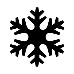 Geometric Snowflake Solid Icon