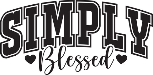 Simply Blessed svg