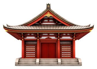 Obraz premium PNG Japanese shrine architecture building.