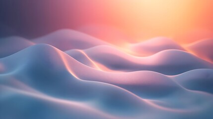 Dramatic wave like lighting effect creates a mesmerizing and serene ambiance with soft pastel tones exuding a tranquil and captivating atmosphere