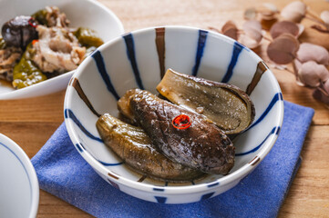 揚げ茄子の煮物