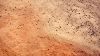 top view of desert with texture as background.