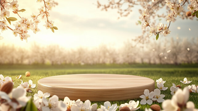 a background with mands and blosom