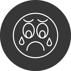 Sad Vector Icon Design