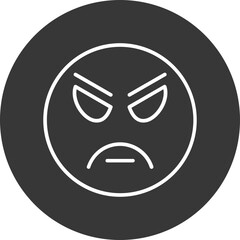Angry Vector Icon Design