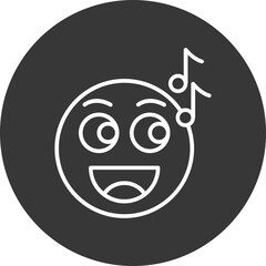 Singing Vector Icon Design