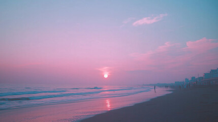 sunrise over the river