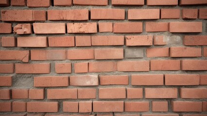 Fototapeta premium red brick wall with texture as background