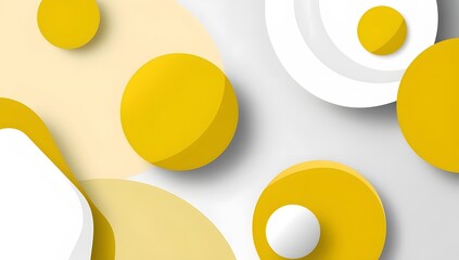 white and yellow color combination flat abstract modern background