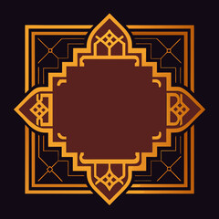 Rectangular frames of the Arabic pattern