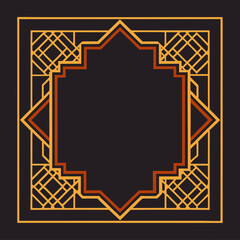 Rectangular frames of the Arabic pattern