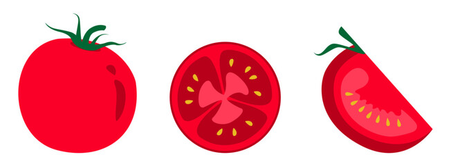 sliced red tomato 