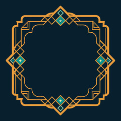 Rectangular frames of the Arabic pattern