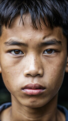Fototapeta premium portrait of asian boy